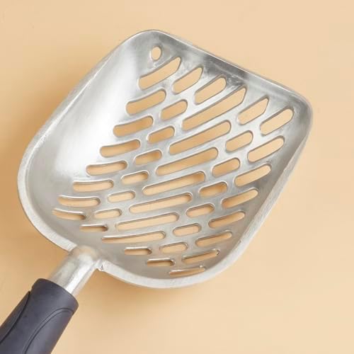 Navy Blue Metal Cat Litter Scoop Durable Aluminum Screen Cat Litter Shovel - Image 4