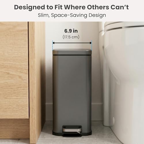 iTouchless 3 Gallon / 12 Liter Dog Poop Step Pedal Trash Can w/Odor Filter - Image 6