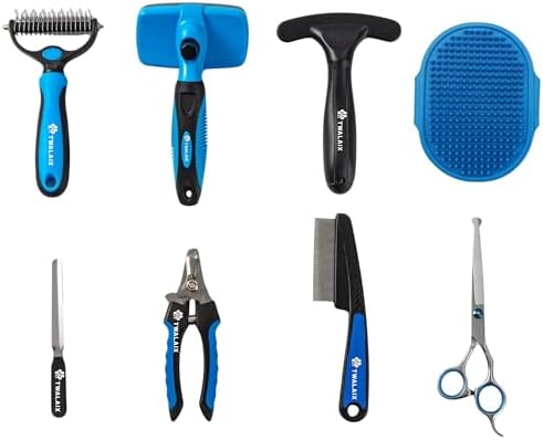 8-in-1 Dog Grooming Kit, Pet Grooming Kit by TWALAIX