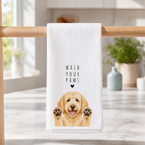 Goldendoodle Kitchen Towel, Hand Towel - Image 3