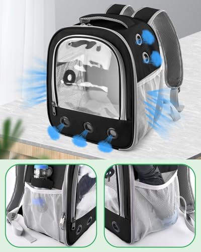 DBNESS Guinea Pig Carrier Backpack, Portable Rabbit Travel Carring Bag - Image 4