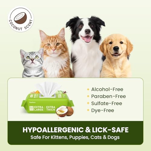 PawSono Hypoallergenic Pet Wipes - Image 3