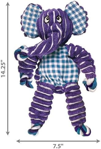 KONG Floppy Knots Rope and Plush Dog Toy, Medium/Large - Image 3