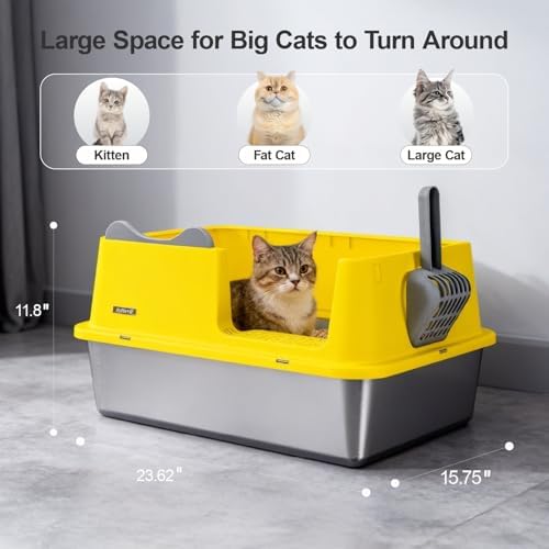 XL Stainless Steel Cat Litter Box - Image 3