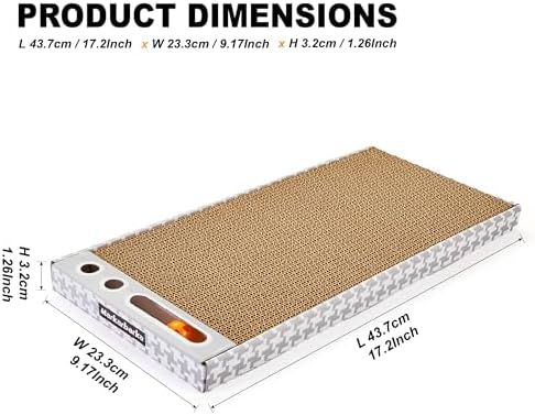 Cat Scratching Board 3 Pack – Reversible Cardboard Scratcher - Image 3