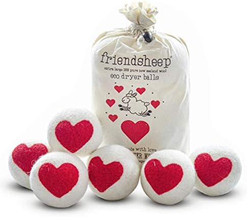 Friendsheep Wool Dryer Balls, Organic Reusable Fabric Softener Alternative by Friendsheep