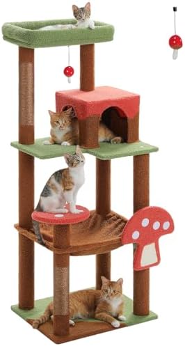 MUTTROS 56.3" Mushroom Cat Tree by MUTTROS