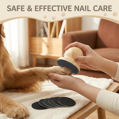 Pet Dog Nail File with 6 Replaceable Sandpaper Sheets, Safe Scratch Pad & Nail - Image 5