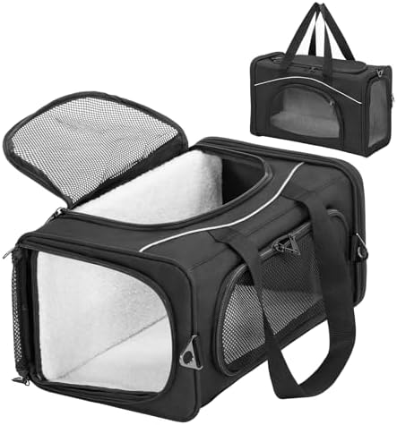 Petsfit Airline Cat Carrier for Small Cats, Two-Way Placement by Petsfit