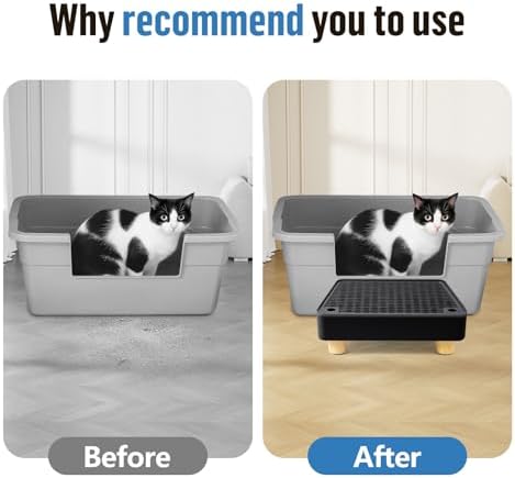 Extra Large Cat Litter Box Step Ramp, Cat's Litter Catcher Mat - Image 6