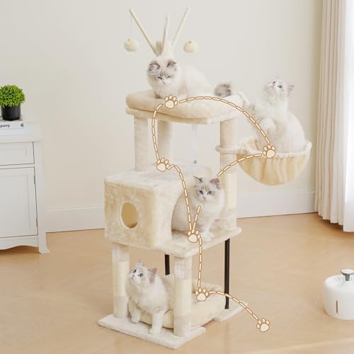 Heybly Cat Tree, 45.3" Cat Tower - Image 2