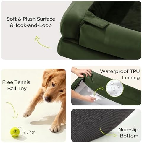 Orthopedic Dog Bed for Medium Large Size Dogs, Memory Foam Pet Couch Sofa - Image 6