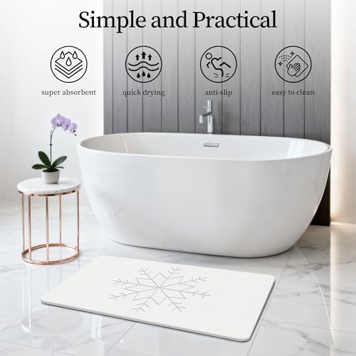 THMINS Extra Large Stone Bath Mat - Image 3