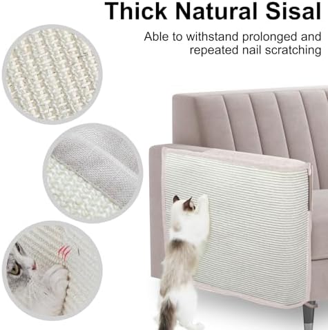 Cat Scratch Sofa Protector, 27.6”L*19.6“W Cat Scratch Furniture Protector Pad - Image 3