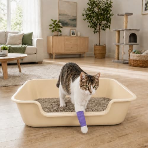 Extra Large Low Entry ABS Cat Litter Box, 2 Pack - Image 4