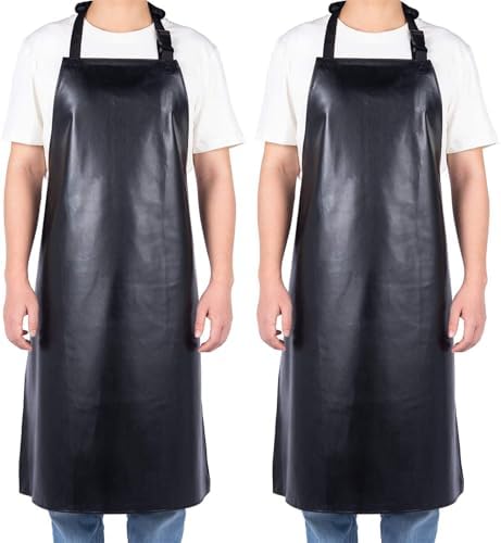 Homsolver 2 Pack Waterproof Dishwasher Rubber Adjustable Apron by Homsolver