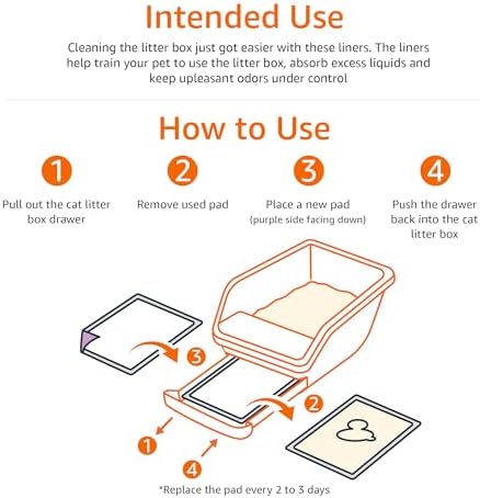 Amazon Basics Cat Pad Refills for Litter Box, Fresh Scent - Image 4