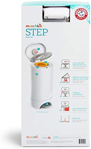 Munchkin® STEP™ Diaper Pail Powered by Arm & Hammer, #1 in Odor Control - Image 6