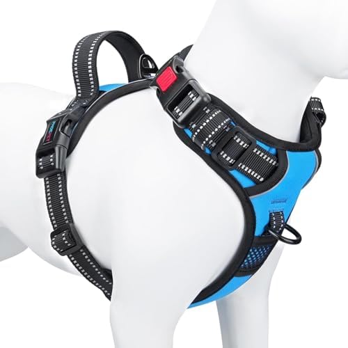 PHOEPET No Pull Dog Harnesses for Small Dogs Reflective Adjustable by PHOEPET