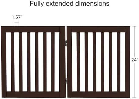 unipaws 24”H Free Standing Pet Gate - Image 5