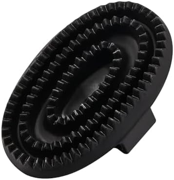 Rubber Curry Comb with Handle, Grooming Brush by Youven