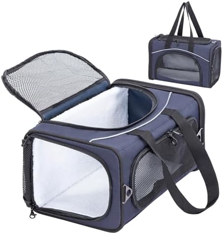 Petsfit Airline Cat Carrier for Small Cats, Two-Way Placement by Petsfit