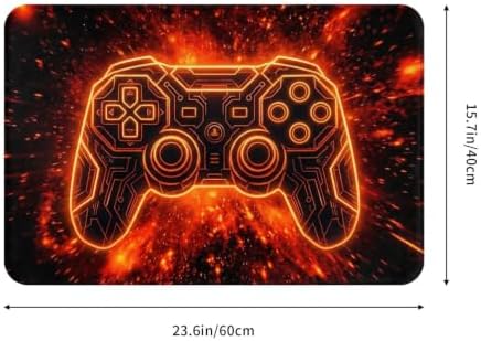 Game Joystick Gaming Bath Mat 24x16 Inch Non-Slip Soft Microfiber Bathroom Rugs - Image 3