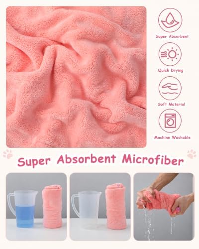 Dog Bathrobe Absorbent Microfiber Pet Drying Robe - Image 4