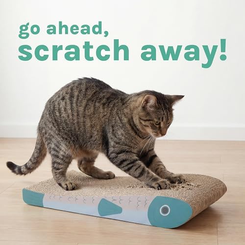 Kitty City 2‑Pack Fish Corrugate Cat Scratcher Pads - Image 6