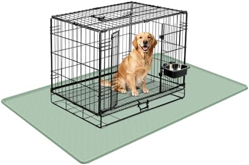 Silicone Dog Bed Mat 51"x 25.6" Crate Mat by Bartuke