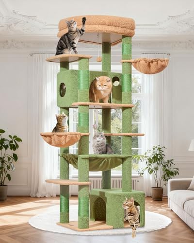 Taoqimiao 72 in Cat Tree, XXL Cat Tower by Taoqimiao