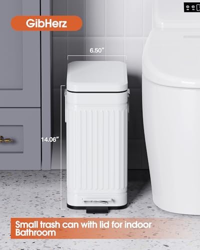 Small Trash Can with Lid, 2.6 Gal Dog Poop Trash Can - Image 2
