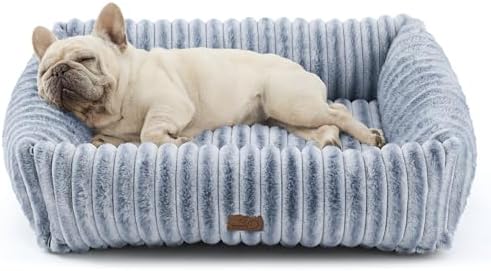Bedsure ComfyFleece® Cute Dog Bed Medium Large Size Dog，30in Blue Indigo - Image 6