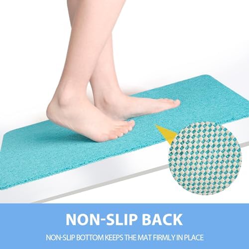 Hargiis Non-Slip Bathtub Mat, 2 Pack Anti Slip Shower Mat, Fast Drying Bathtub - Image 3