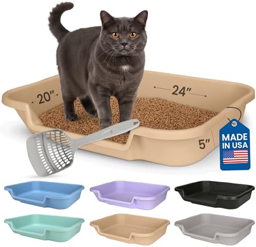 KittyGoHere Senior Cat Litter Box, Large by NE14pets
