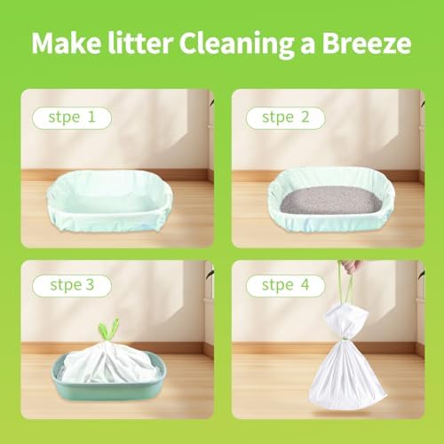 36 Count Jumbo Cat litter Box Liners, Extra Large Heavy Duty Litter Pan Liner - Image 6