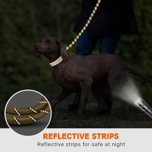 Taglory Rope Dog Leash for Medium Large Dogs, 4 FT Padded Handle - Image 5