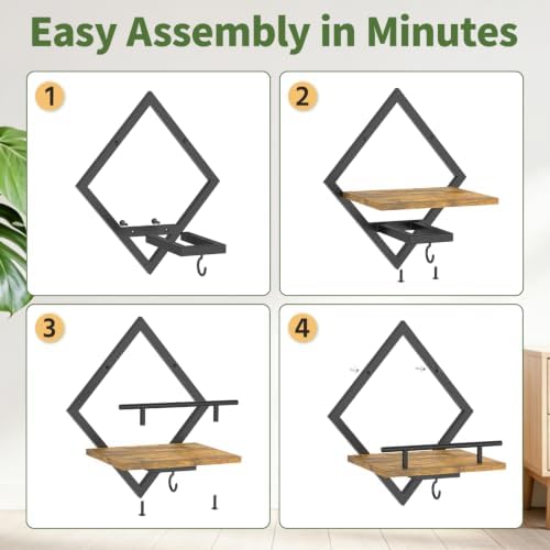 LASZOLA Plant Picture Frame Holder Shelf Wall Window Indoor - Image 5
