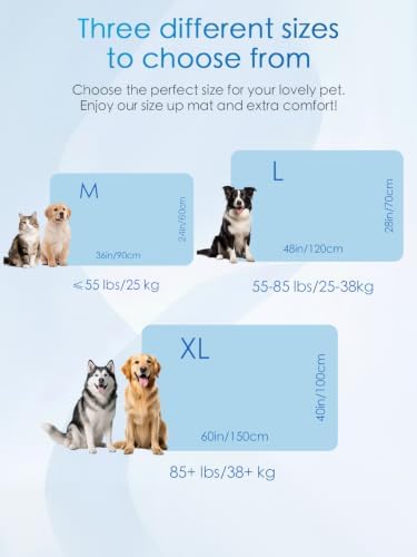 BECEMURU Cooling Mat for Large Dogs, Q-Max＞0.46 Thick Breathable Crate Pad - Image 6