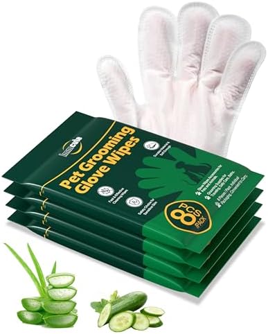 32 PCS Unscented Extra Thick Pet Bathing Wipes by IMMCUTE