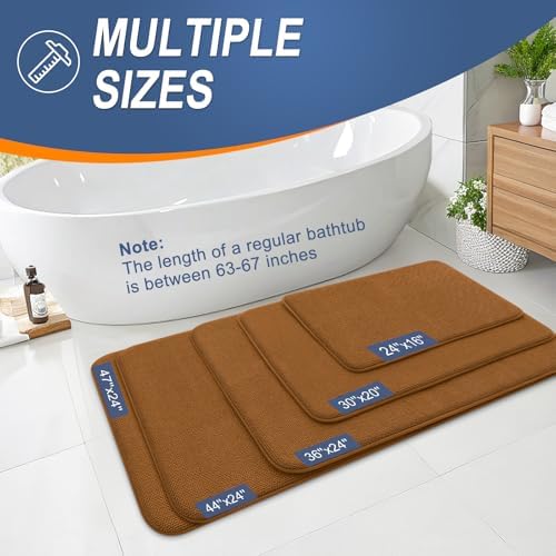OLANLY Memory Foam Bathroom Runner Rugs 59x24, Absorbent Long Mat - Image 5
