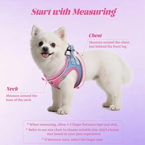 No Pull Dog Puppy Harness and Leash Set Reflective Mesh Vest Medium - Image 2