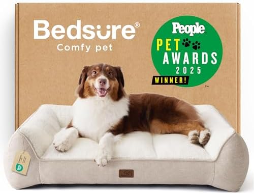 Bedsure SupportMax® Extra Thick Orthopedic Dog Beds Large Sized Dog by BEDSURE