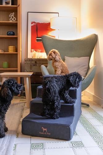 Noah & Paw Dog Steps for Bed, Extra Wide Dog Stairs for Bed - Image 3