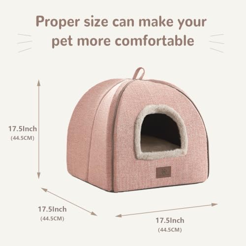 WINDRACING Cat Beds for Indoor Cats, 2-in-1 Cat Bed Cave - Image 4