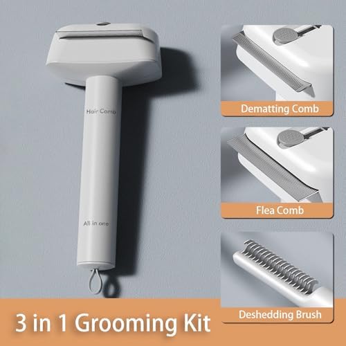 3-1 Dog Hair Grooming Tools for Deshedding, Dematting - Image 2