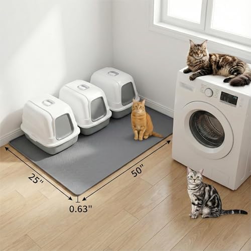 XL Cat Litter Mat: Premium Silicone Waterproof Litter Box Mat - Image 6