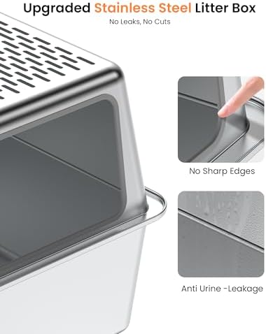 Stainless Steel Cat Litter Box - Image 2