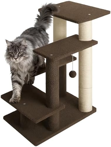 4-Step Pet Steps for Cats/Dogs, Cat Stairs by GreenPetopia