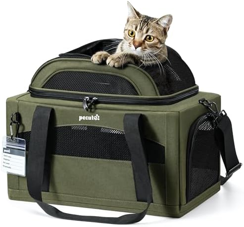 Pecute Expandable Airline Approved Pet Carrier by pecute